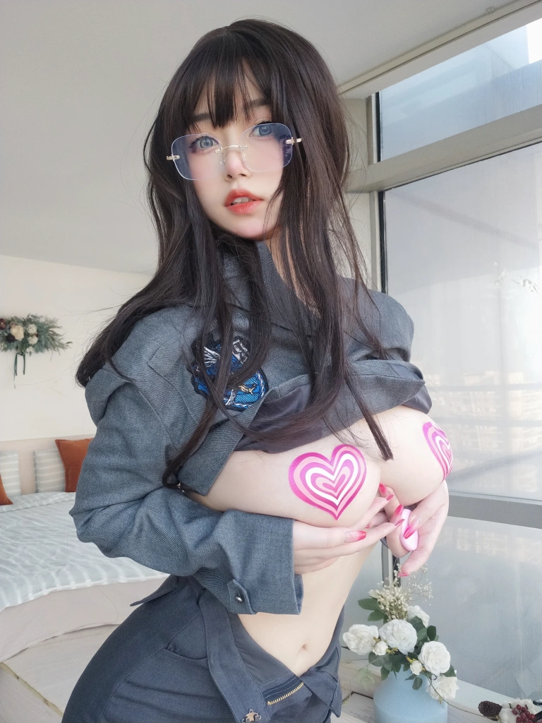 女主K《沉默的学姐》主题写真：102张全套美图