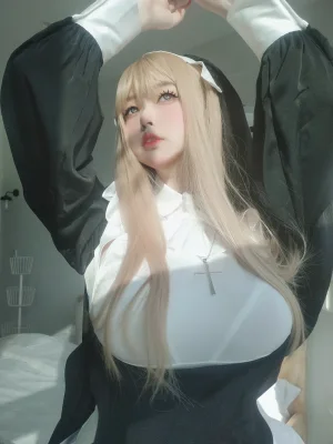 女主K《修女》主题写真：80张全套美图