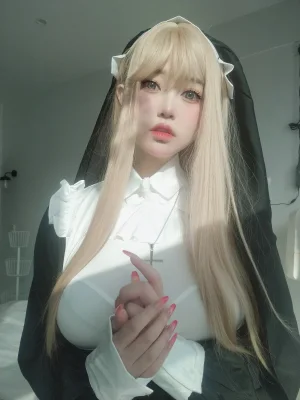 女主K《修女》主题写真：80张全套美图