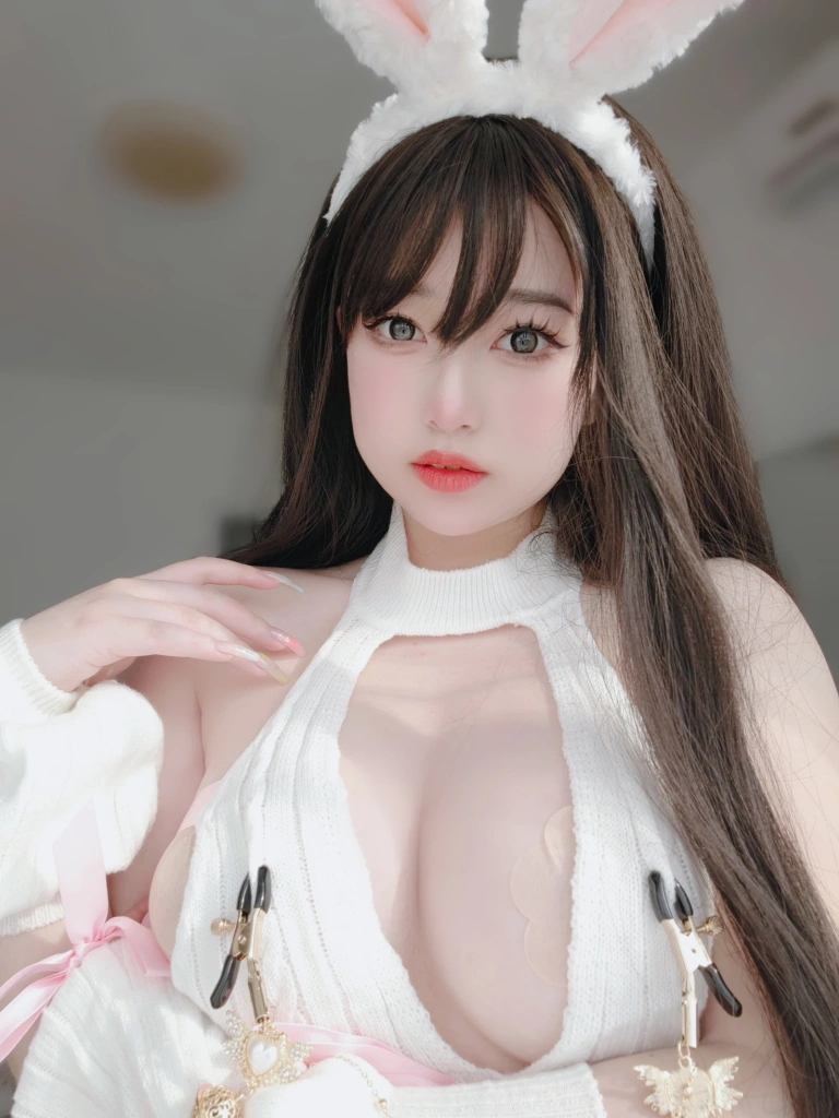 女主K《白丝兔女郎》主题写真：102张全套美图