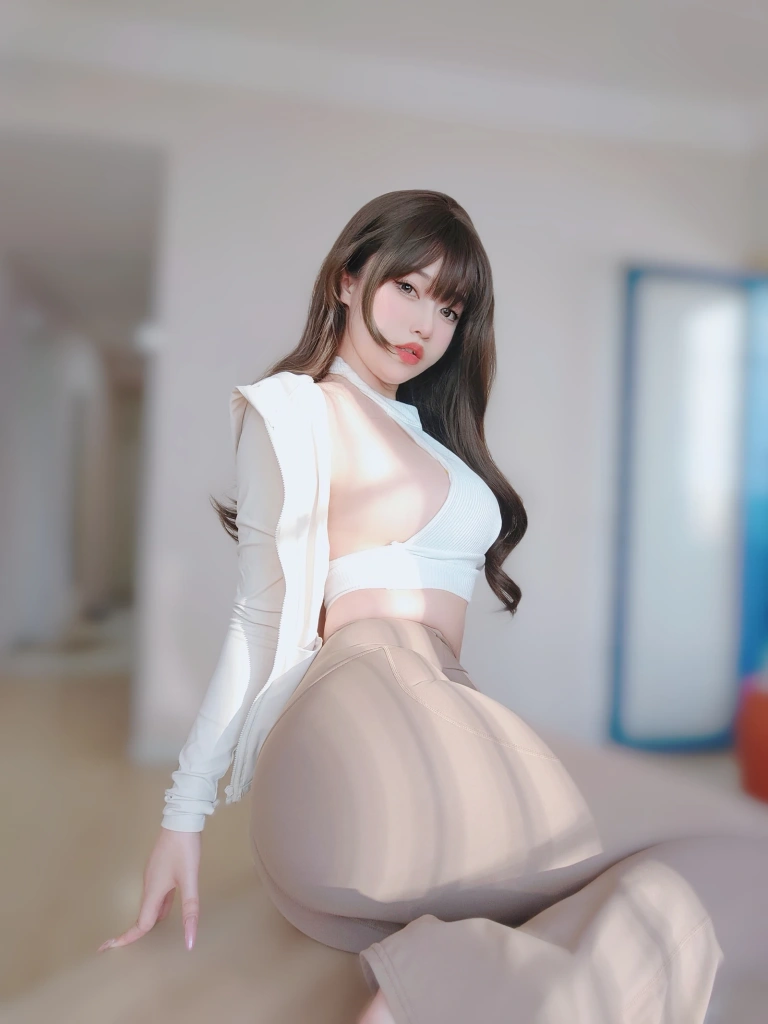 女主K《瑜伽服》主题写真：102张全套美图