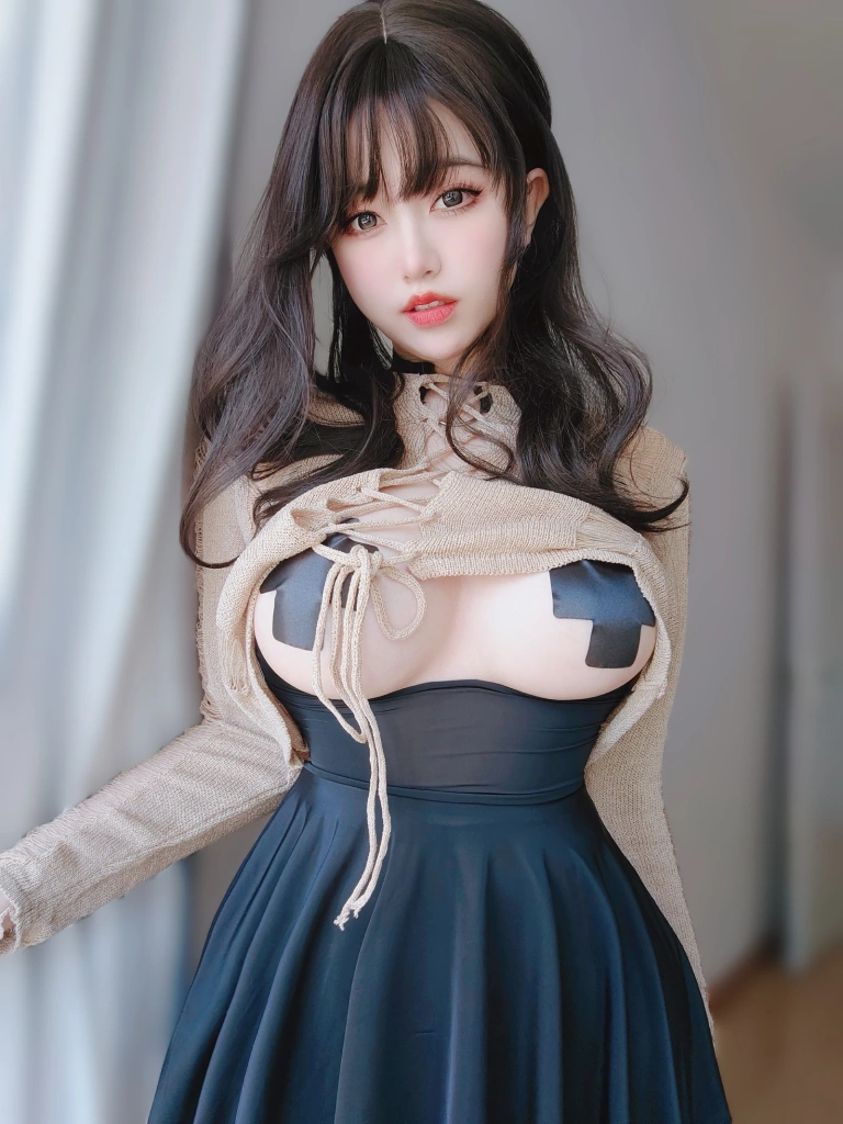 女主K《初秋穿搭》主题写真：113张全套美图，含1个视频