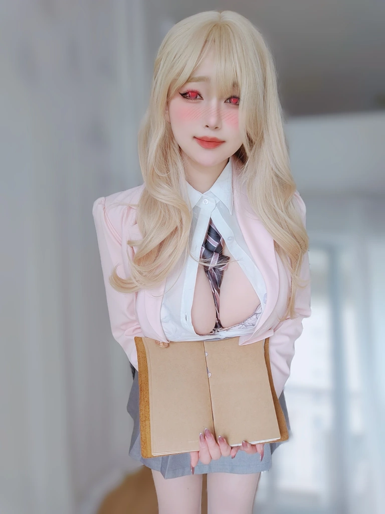 女主K《催眠傲娇的前辈》主题写真：78张全套美图