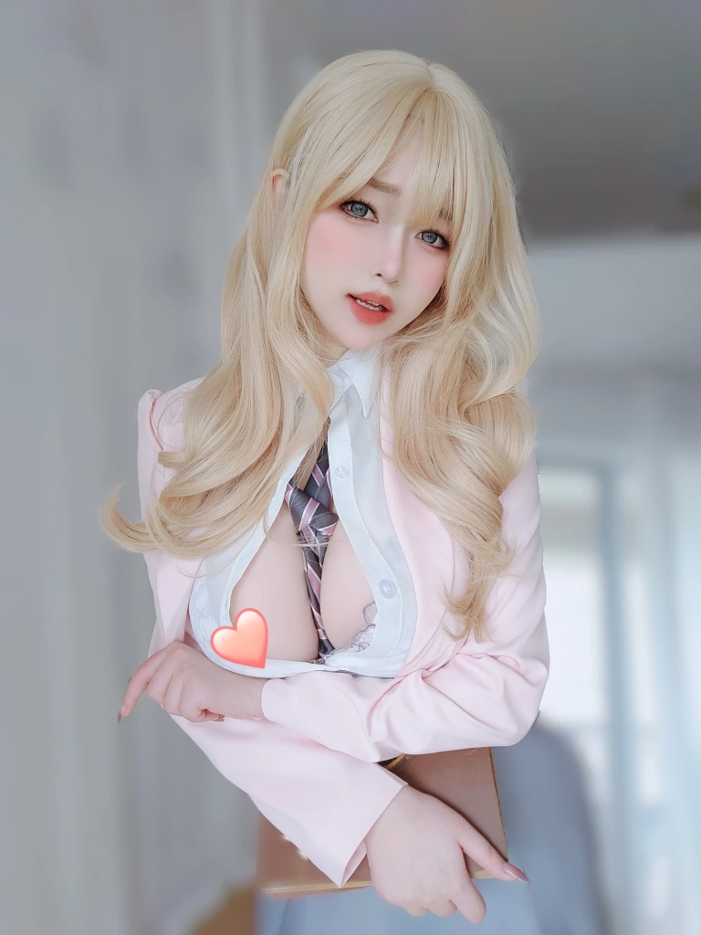 女主K《催眠傲娇的前辈》主题写真：78张全套美图