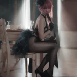 阿薰kaOri《黑太子旗袍》主题写真：20张全套美图