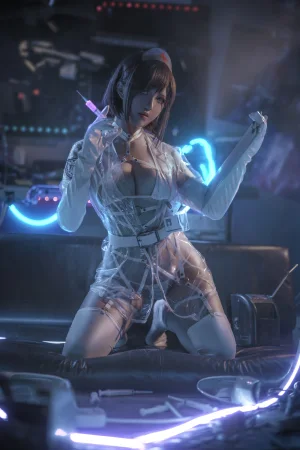 阿薰kaOri《黑暗王朝透明护士》主题写真：24张全套美图
