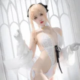阿薰kaOri《白Saber》主题写真：50张全套美图