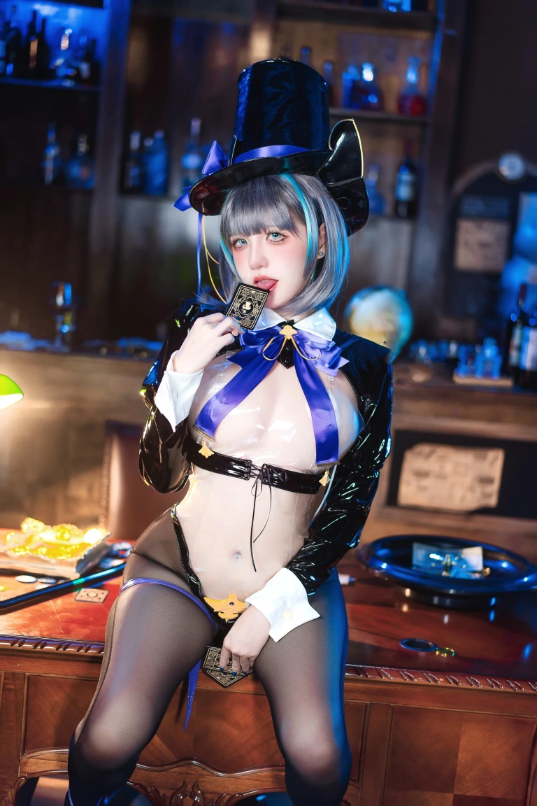 阿薰kaOri《七夕特别篇 柴郡魔术师》主题写真：96张全套美图，含13个视频