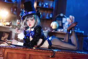 阿薰kaOri《七夕特别篇 柴郡魔术师》主题写真：96张全套美图，含13个视频
