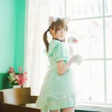 Kitaro_绮太郎《白喵喵喵》主题写真：46张全套美图