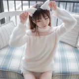 Kitaro_绮太郎《白喵女友》主题写真：41张全套美图
