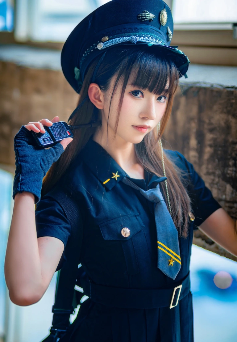 Kitaro_绮太郎《警 制服》主题写真：14张全套美图