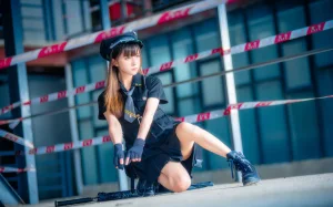 Kitaro_绮太郎《警 制服》主题写真：14张全套美图