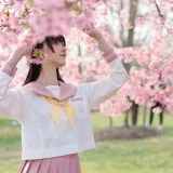 Kitaro_绮太郎《樱花》主题写真：18张全套美图
