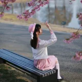 Kitaro_绮太郎《樱花》主题写真：18张全套美图