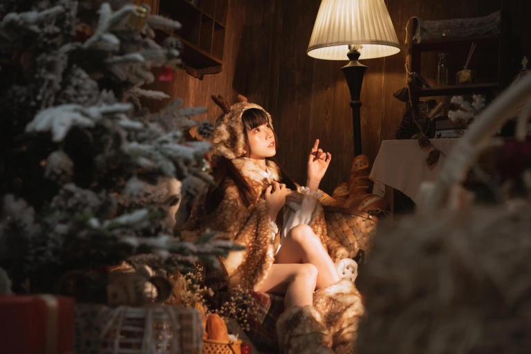 Kitaro_绮太郎《麋鹿》主题写真：37张全套美图