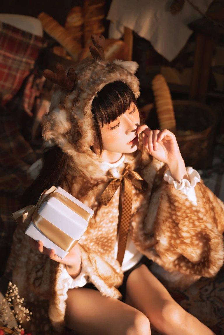 Kitaro_绮太郎《麋鹿》主题写真：37张全套美图