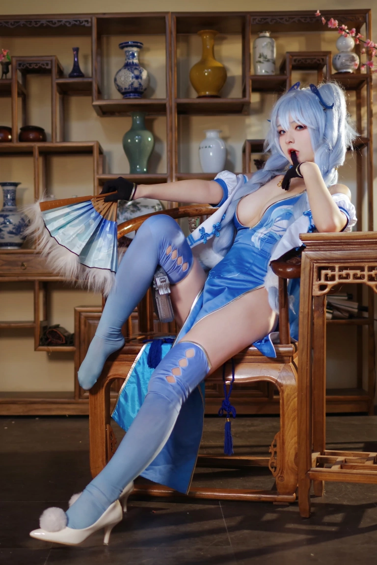 Kokuhui(yuuhui玉汇)《PA15 翠雀媚》主题写真：31张全套美图