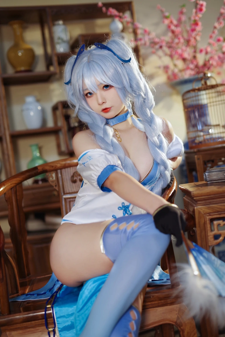 Kokuhui(yuuhui玉汇)《PA15 翠雀媚》主题写真：31张全套美图