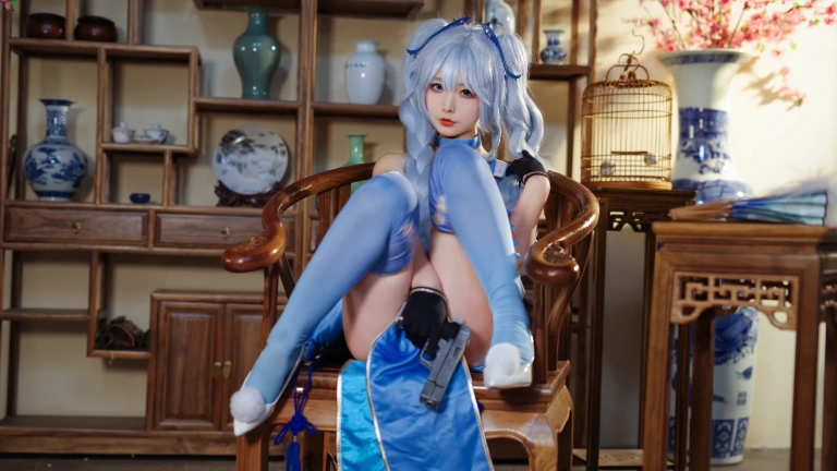 Kokuhui(yuuhui玉汇)《PA15 翠雀媚》主题写真：31张全套美图