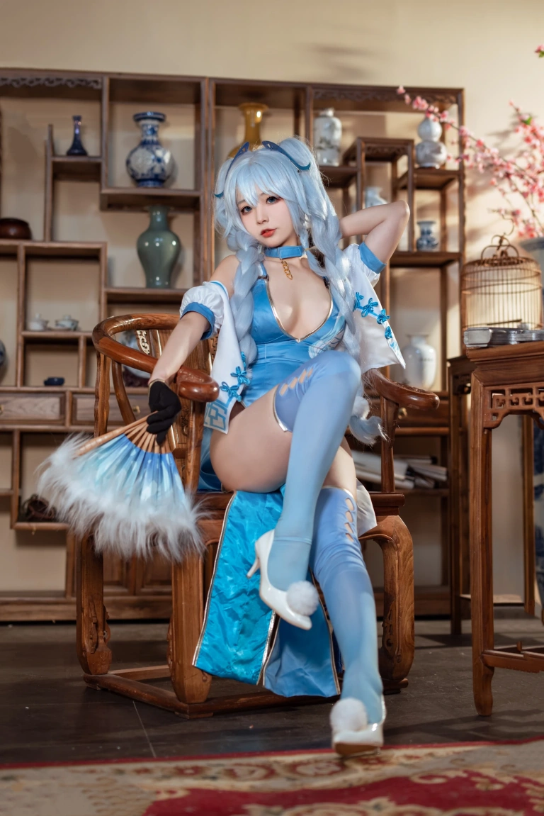 Kokuhui(yuuhui玉汇)《PA15 翠雀媚》主题写真：31张全套美图