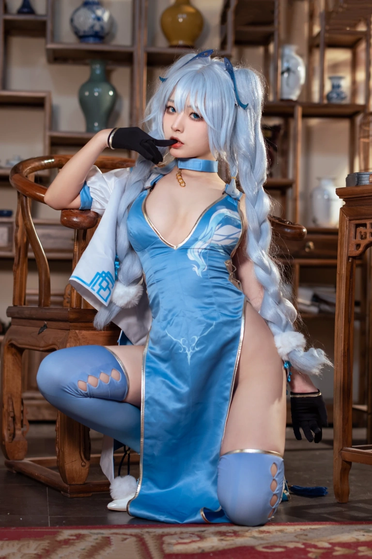 Kokuhui(yuuhui玉汇)《PA15 翠雀媚》主题写真：31张全套美图