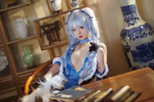 Kokuhui(yuuhui玉汇)《PA15 翠雀媚》主题写真：31张全套美图