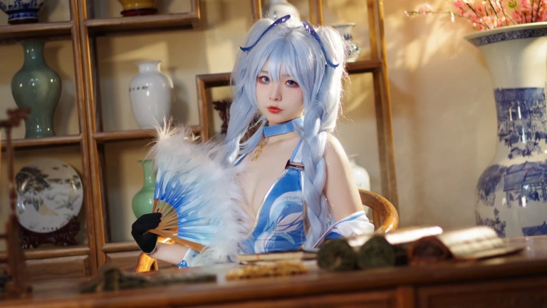 Kokuhui(yuuhui玉汇)《PA15 翠雀媚》主题写真：31张全套美图