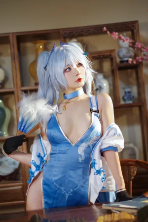 Kokuhui(yuuhui玉汇)《PA15 翠雀媚》主题写真：31张全套美图
