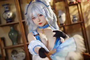 Kokuhui(yuuhui玉汇)《PA15 翠雀媚》主题写真：31张全套美图