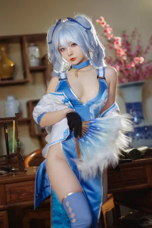 Kokuhui(yuuhui玉汇)《PA15 翠雀媚》主题写真：31张全套美图
