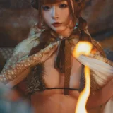 Kokuhui(yuuhui玉汇)《圣诞麋鹿兽耳》主题写真：110张全套美图，含1个视频