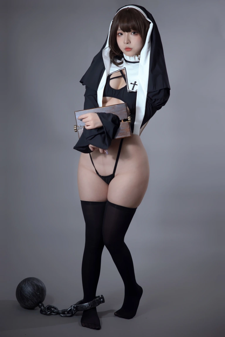 Kokuhui(yuuhui玉汇)《罪罚修女》主题写真：95张全套美图