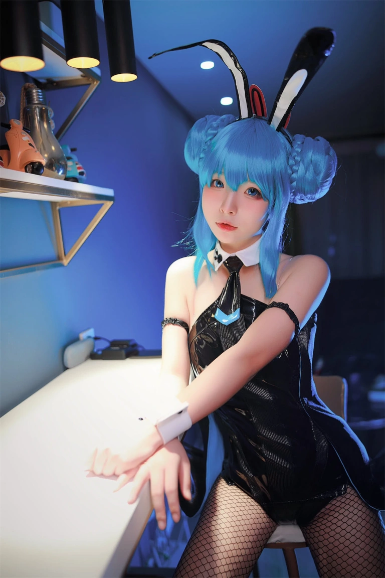 Kokuhui(yuuhui玉汇)《初音黑兔》主题写真：47张全套美图