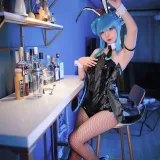 Kokuhui(yuuhui玉汇)《初音黑兔》主题写真：47张全套美图
