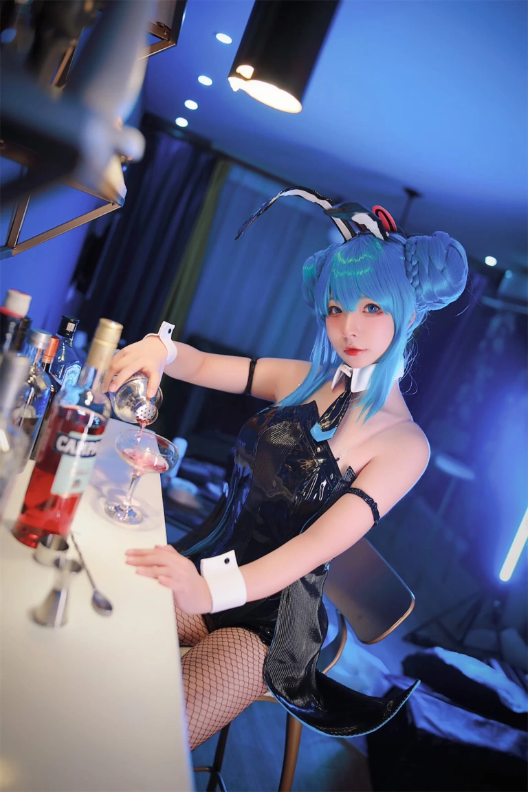 Kokuhui(yuuhui玉汇)《初音黑兔》主题写真：47张全套美图