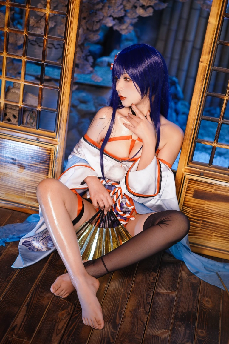Kokuhui(yuuhui玉汇)《真子 和服抹油》主题写真：82张全套美图