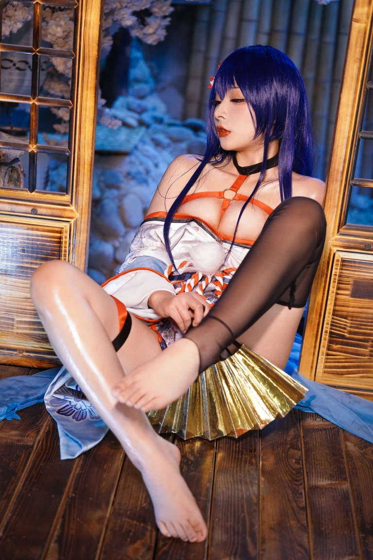 Kokuhui(yuuhui玉汇)《真子 和服抹油》主题写真：82张全套美图