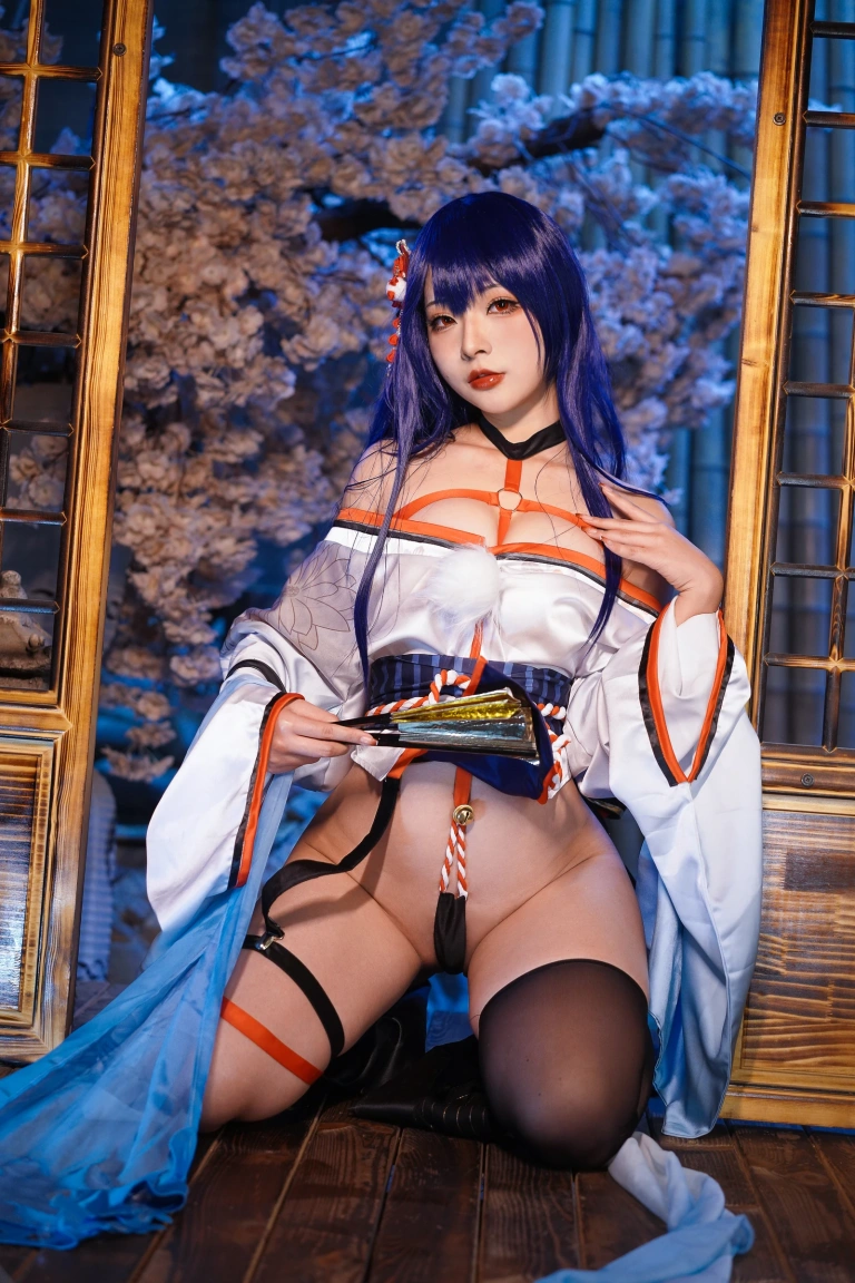 Kokuhui(yuuhui玉汇)《真子 和服抹油》主题写真：82张全套美图