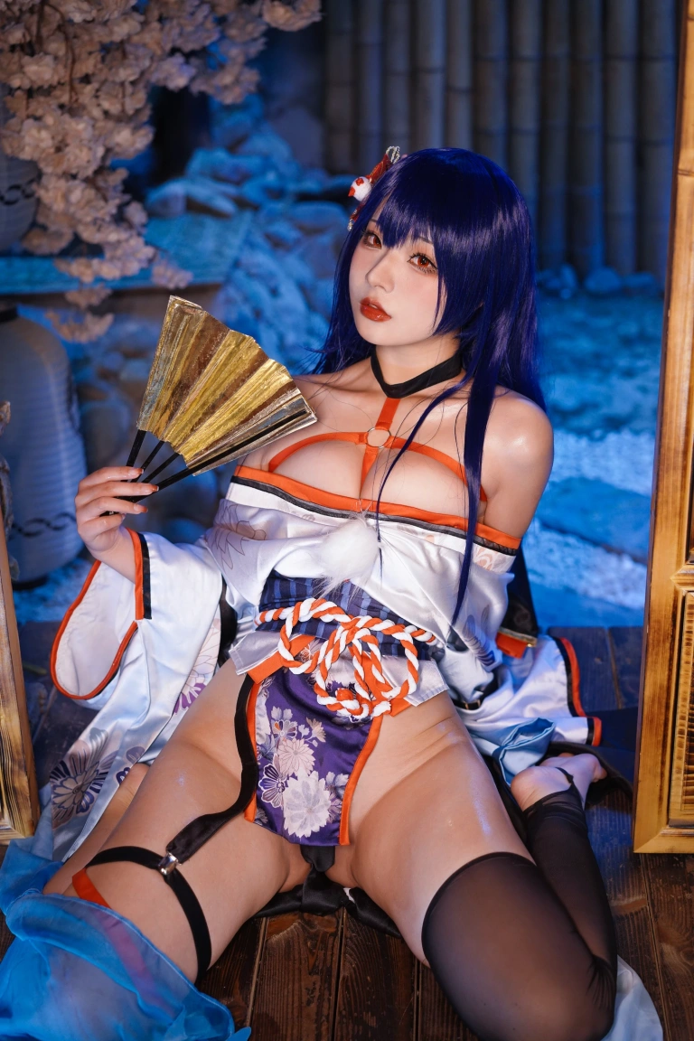 Kokuhui(yuuhui玉汇)《真子 和服抹油》主题写真：82张全套美图