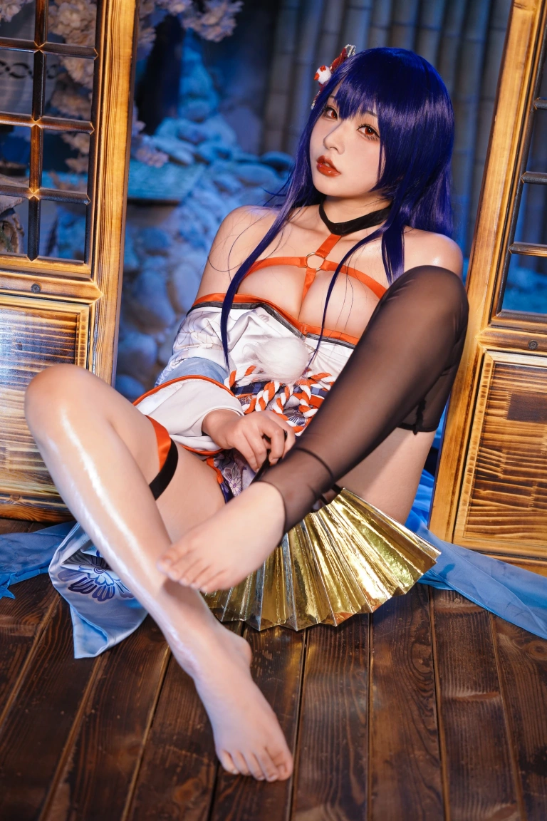 Kokuhui(yuuhui玉汇)《真子 和服抹油》主题写真：82张全套美图
