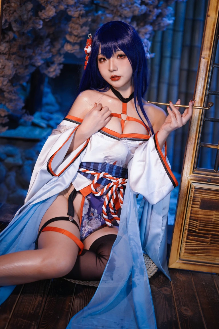 Kokuhui(yuuhui玉汇)《真子 和服抹油》主题写真：82张全套美图