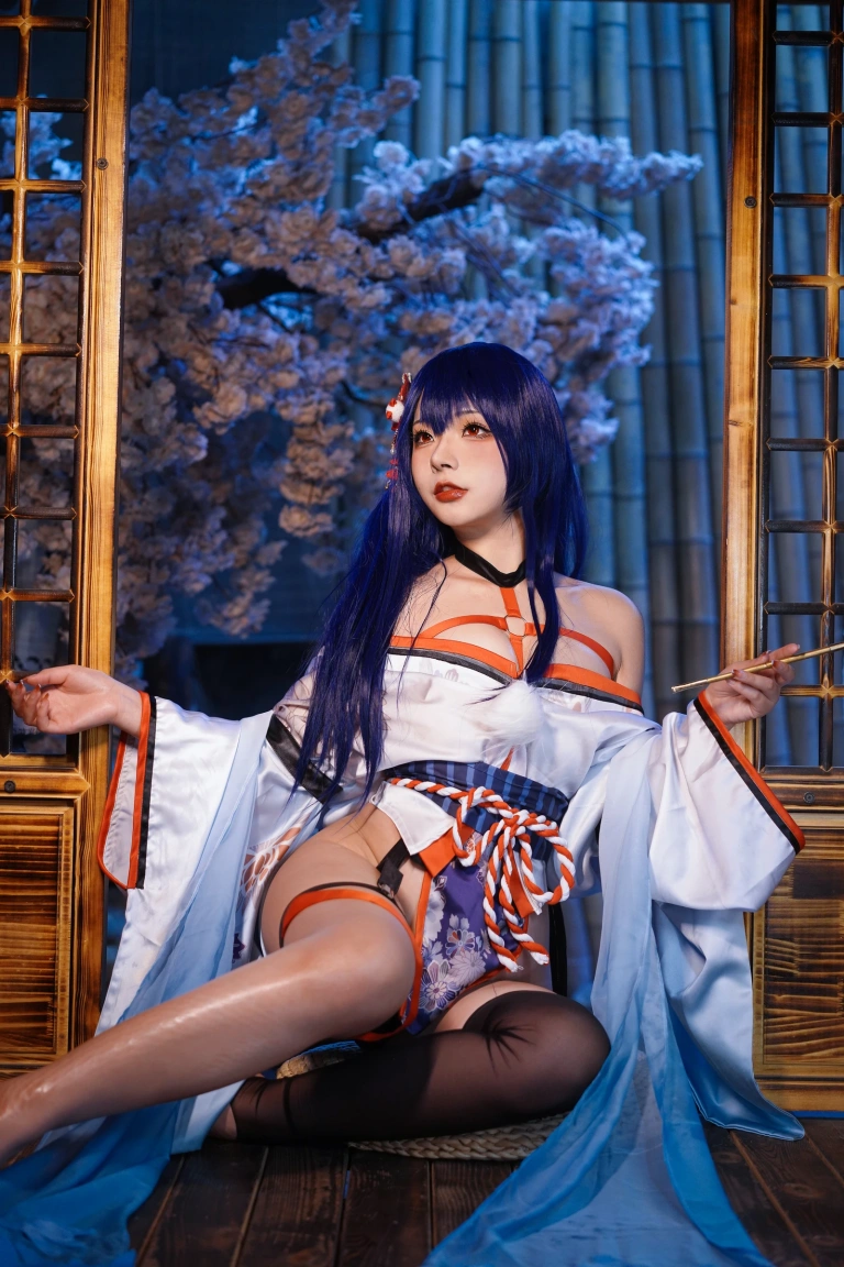 Kokuhui(yuuhui玉汇)《真子 和服抹油》主题写真：82张全套美图