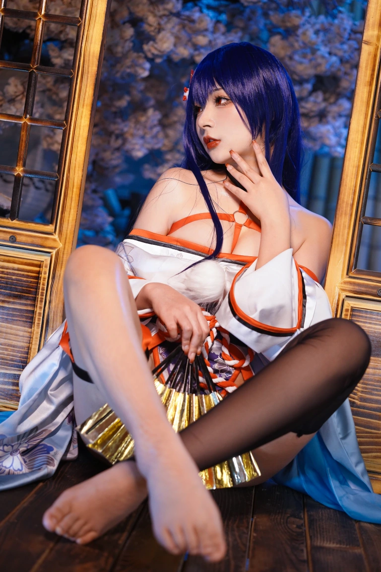 Kokuhui(yuuhui玉汇)《真子 和服抹油》主题写真：82张全套美图