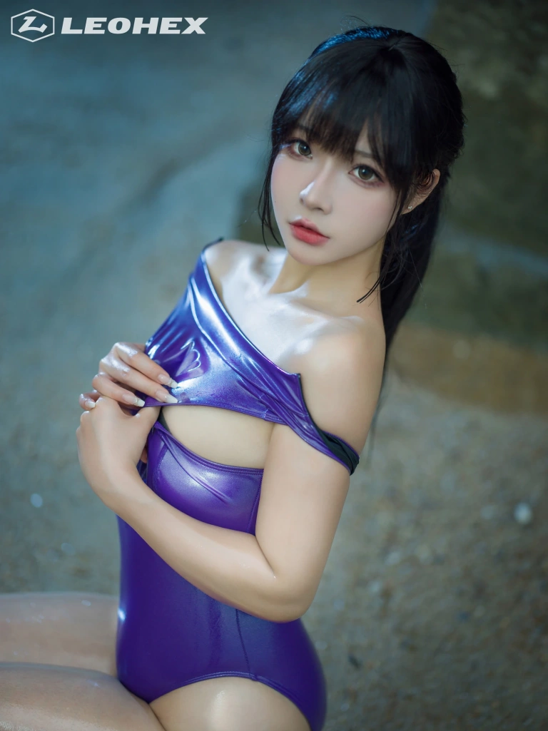 Kokuhui(yuuhui玉汇)《2024年3月 Leohex油光泳装》主题写真：19张全套美图