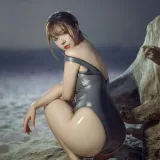 Kokuhui(yuuhui玉汇)《2024年4月 Leohex油光泳装》主题写真：20张全套美图