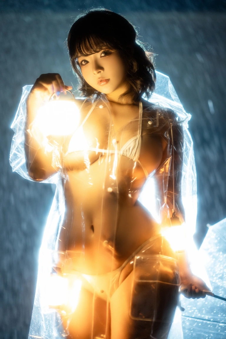 Kokuhui(yuuhui玉汇)《雨夜独舞》主题写真：100张全套美图