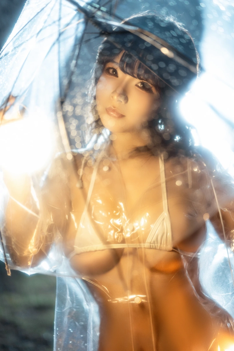 Kokuhui(yuuhui玉汇)《雨夜独舞》主题写真：100张全套美图