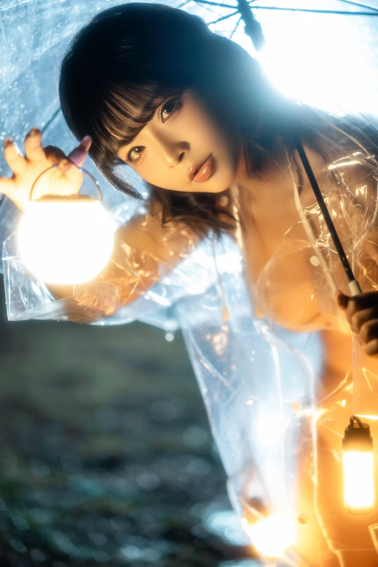 Kokuhui(yuuhui玉汇)《雨夜独舞》主题写真：100张全套美图