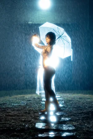 Kokuhui(yuuhui玉汇)《雨夜独舞》主题写真：100张全套美图